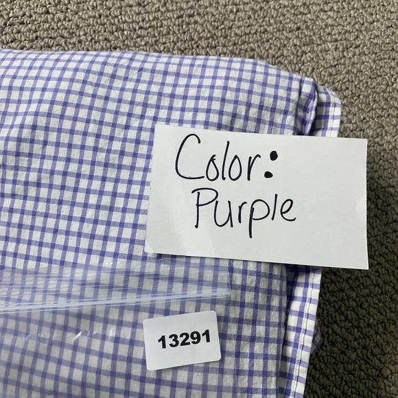 Ralph Lauren Mens Shirt Size Large Purple Checkered Long Sleeves Button Down - Picture 11 of 11